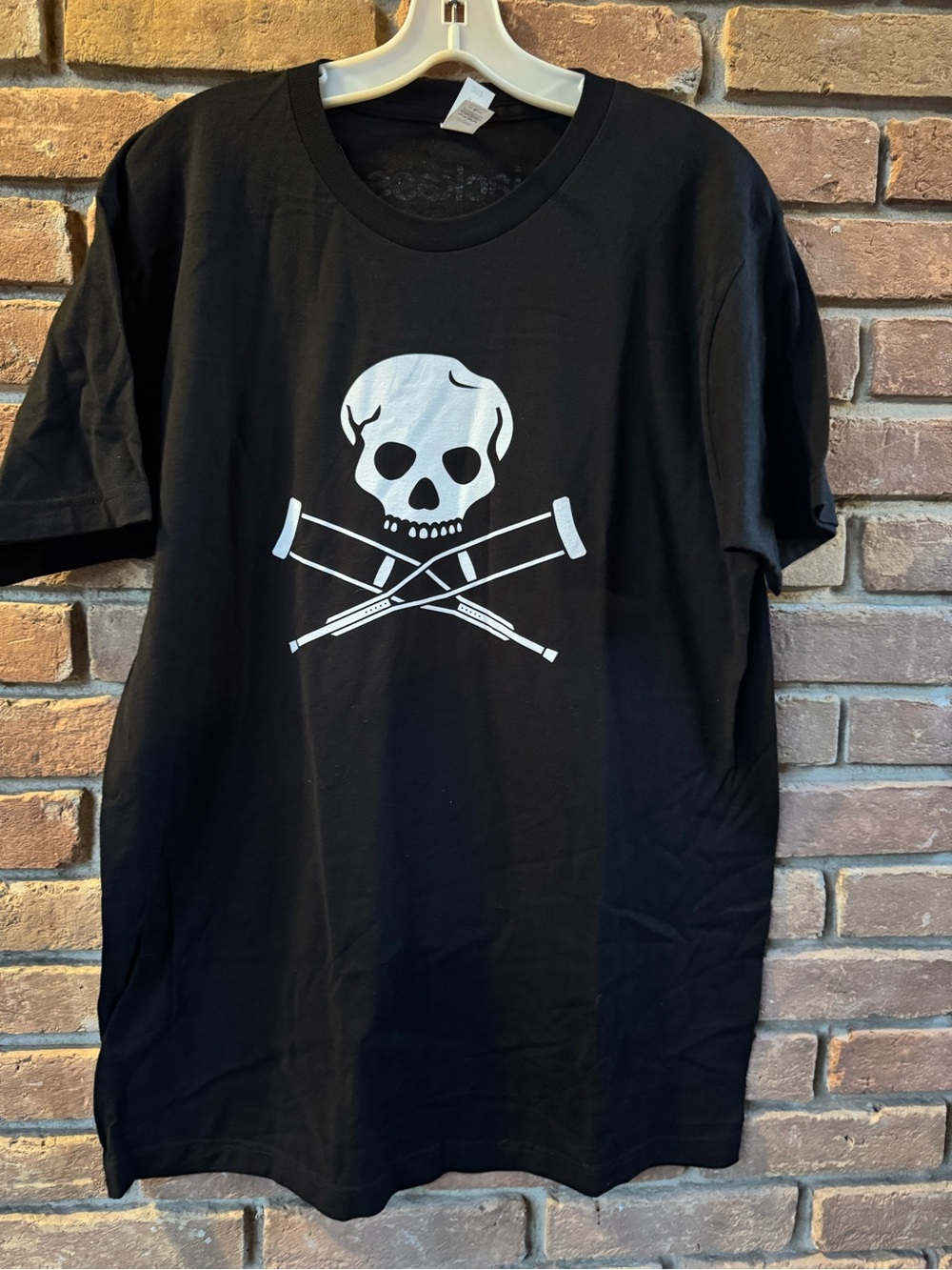 Men's Black Graphic Skull Tee